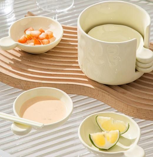 Kaia Plastic Macaron Dip Bowls Set of 6pcs