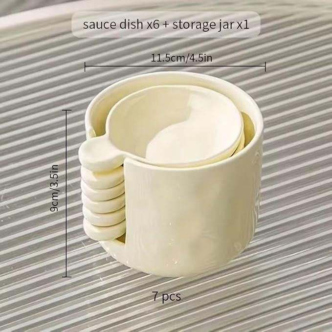 Kaia Plastic Macaron Dip Bowls Set of 6pcs