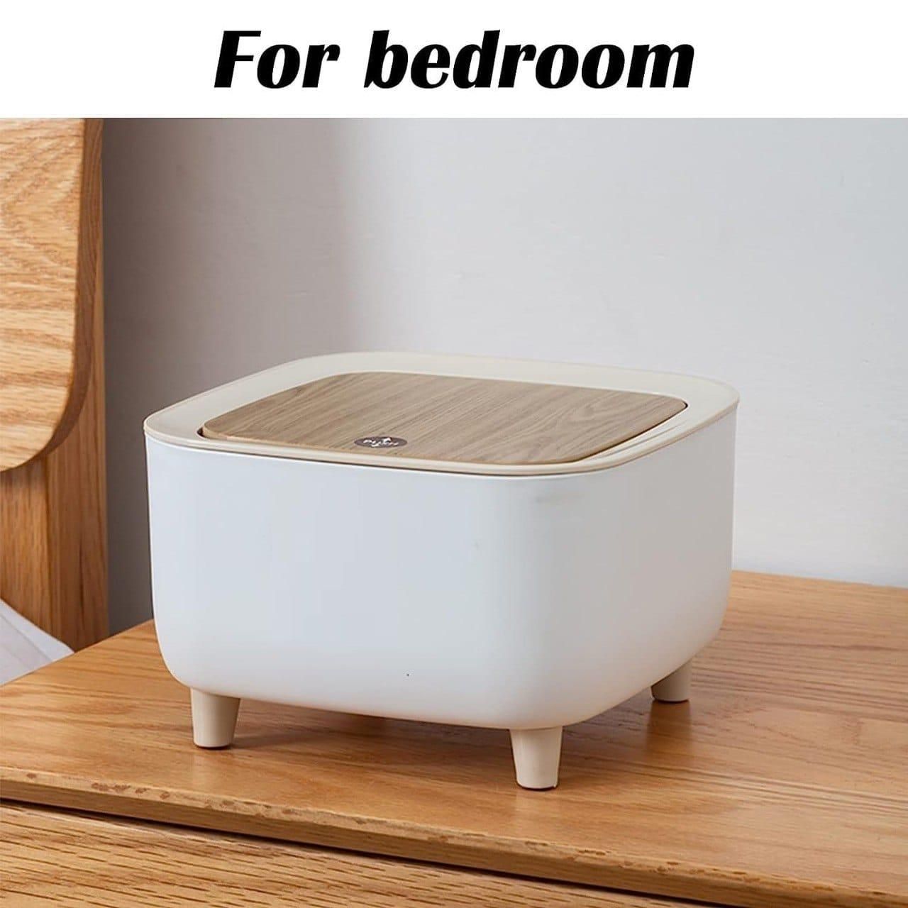 Minji Desktop Push Button Trash Bin