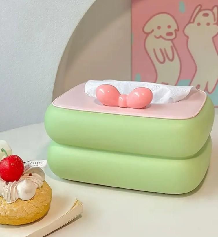 Kawaii Bow Tissue Box Napkin Holder