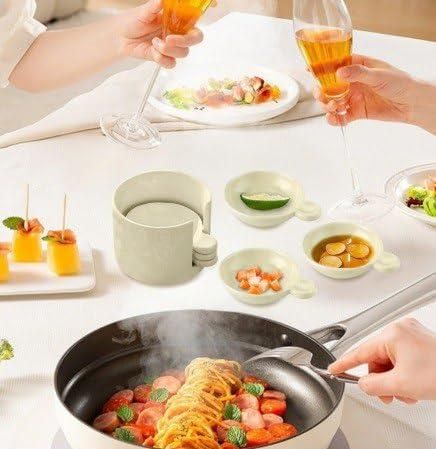 Kaia Plastic Macaron Dip Bowls Set of 6pcs