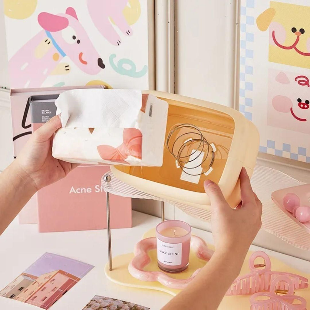 Kawaii Bow Tissue Box Napkin Holder