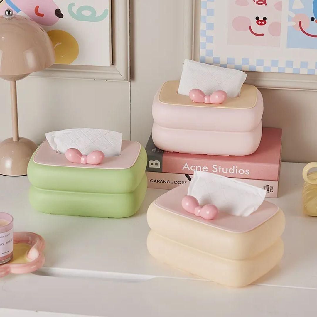 Kawaii Bow Tissue Box Napkin Holder