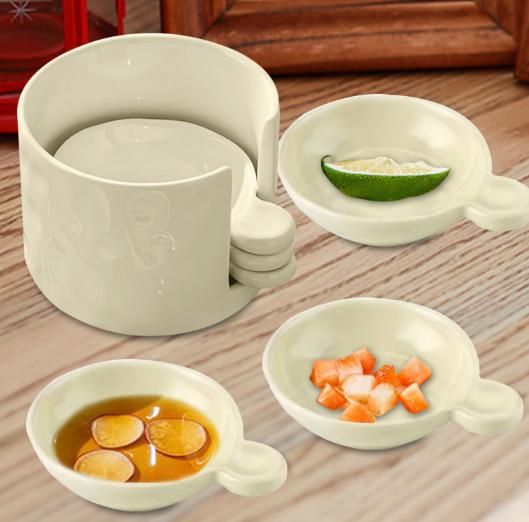 Kaia Plastic Macaron Dip Bowls Set of 6pcs